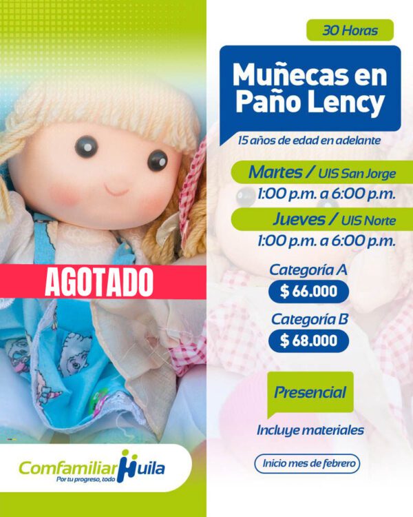 Muñecas en paño Lency