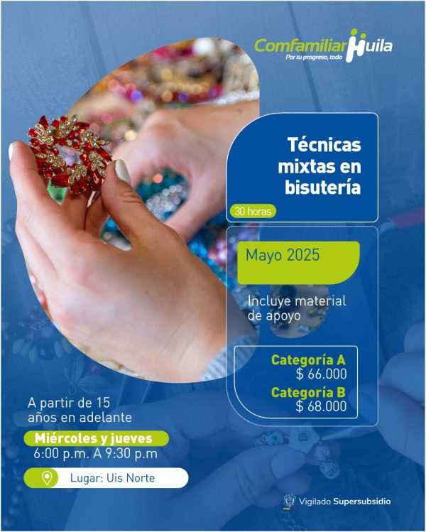 Técnicas mixtas en bisutería