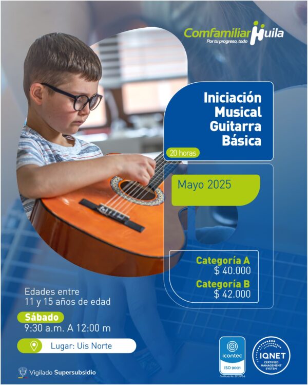 Iniciación musical guitarra básica