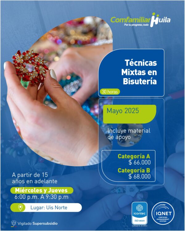 Técnicas mixtas en bisutería