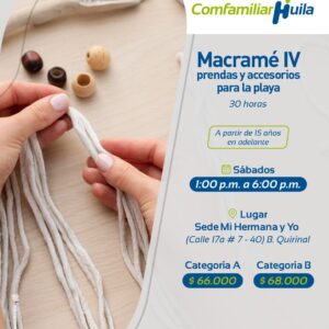 Macramé 4 prendas y accesorios para playa