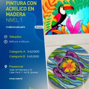Pintura con Acrílico en Madera Nivel 1