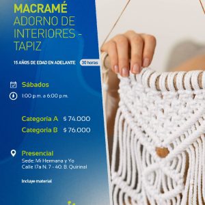 Macramé Adornos de Interiores - Tapiz