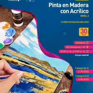 Pinta en madera con acrílico - Nivel 2