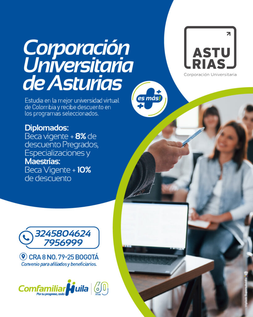 convenio comfamiliar huila y Corporación Universitaria de Asturias