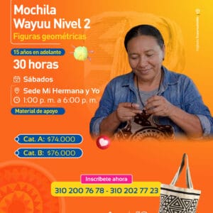 Mochila Wayuu Nivel 2 , Figuras geométricas